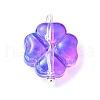 7Pcs 7 Colors Transparent Spray Painted Glass Charms PALLOY-JF03518-03-2