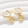 Brass Cubic Zirconia Hoop Earrings EJEW-Q015-01G-C-5