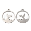Non-Tarnish 304 Stainless Steel Pendants STAS-L020-018P-1