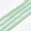 Opaque Solid Color Glass Beads Strands X-GLAA-S178-12B-10-1