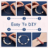 AHADERMAKER 48Pcs 12 Colors Carbon Steel Wire Spring Chains Stretch Bracelet BJEW-GA0001-12-3