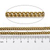 Rack Plating Aluminum Curb Chains CHA-H001-09G-3