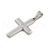 304 Stainless Steel Rhinestone Pendants STAS-G346-47B-P-2