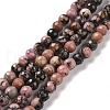 Natural Rhodonite Beads Strands G-E571-19A-1