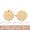 Ion Plating(IP) 304 Stainless Steel Pendants STAS-I311-32F-G-4