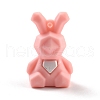 PVC Faceted Cartoon Rabbit Pendants FIND-B002-15-2