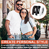 AHADERMAKER 3Pcs 3 Colors No Buckle Imitation Leather Waist Belt AJEW-GA0006-54B-6