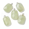 Natural Xiuyan Jade Pendants G-K385-09P-1