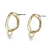Alloy Stud Earrings PALLOY-T077-114LG-RS-1