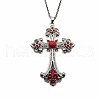 Vintage sparkling diamond cross large DIY accessory accessories AW3473-6-1