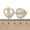 Brass Micro Pave Cubic Zirconia Pendants KK-G485-19D-G-3