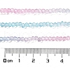 Transparent Painted Glass Beads Strands X-DGLA-A034-T1mm-A22-3