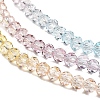 Transparent Painted Glass Beads Strands X1-DGLA-A034-T1mm-A15-4