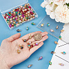 120Pcs Glass Pendant PALLOY-HY00005-3
