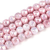 Electroplate Glass Beads Strands GLAA-N010-6mm-03-1