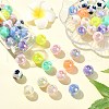 Two Tone Plating Acrylic Beads MACR-CJC0004-26-5