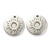 Tarnish Resistant 304 Stainless Steel Pendant Cabochon Setting STAS-P279-12P-1