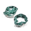 Dyed Nuggets Natural Druzy Geode Agate Big Pendants G-M287-08-S-2