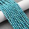 Natural Magnesite Beads Strands G-K244-02-4mm-01-5