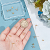 Beebeecraft 10Pcs Brass Stud Earring Findings KK-BBC0012-97-3