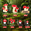 AHADEMAKER 124Pcs 7 Style Mini Resin Figurines DJEW-GA0001-33-2