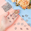 GOMAKERER 96Pcs 12 Styles Tibetan Style Alloy Hollow Connector Charms Sets TIBE-GO0001-06-3