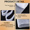 BENECREAT 5 Yards Polyester Pleated Mesh Ribbon OCOR-BC0006-81A-4