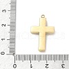 304 Stainless Steel Rhinestone Pendants STAS-L022-085G-08-3