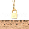 304 Stainless Steel Rolo Chain Pendant Necklaces NJEW-S444-01G-21-3