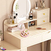 Round PU Leather & Plastic Jewelry Set Storage Box CON-TAC0014-06B-8