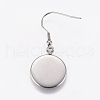 Stainless Steel Dangle Earrings EJEW-WH0001-A01-2