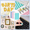CRASPIRE 4Pcs 4 Colors Reusable Nail Art Plasticine Clay MRMJ-CP0001-25-4