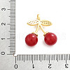Brass Micro Pave Cubic Zirconia Pendants KK-H073-03G-3