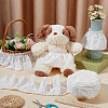 Cotton Pleated Lace Trim Ribbon OCOR-WH0097-25B-5