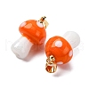 Handmade Lampwork Pendants LAMP-S069-08G-3