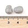 Brass Micro Pave Clear Cubic Zirconia Pendants KK-Q816-08P-3