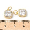 Brass Micro Pave Cubic Zirconia Pendants ZIRC-I071-16G-3