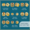   80Pcs 8 Styles Tibetan Style Zinc Alloy European Beads FIND-PH0021-13B-2