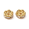 Brass Rhinestone Spacer Beads RB-YW0001-05D-01G-3