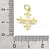 Brass Micro Pave Cubic Zirconia Pendants KK-V007-16G-3