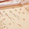 Unicraftale 40Pcs Brass Huggie Hoop Earring Findings KK-UN0002-42-2