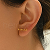 Stylish Vintage Spring Screw Stainless Steel Stud Earrings UA8813-5