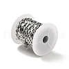 Tarnish Resistant 304 Stainless Steel Heart Link Chains CHS-D035-01P-4