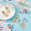 Cheriswelry 22Pcs 11 Style Embossed Printed Acrylic Pendants MACR-CW0001-11-20