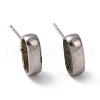 Non-Tarnish 201 Stainless Steel Stud Earring Findings STAS-K241-23P-1