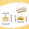 CHGCRAFT 72Pcs 2 Colors Alloy Cord Ends FIND-CA0005-63-2
