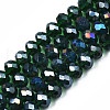 Electroplate Glass Beads Strands EGLA-A034-T10mm-B28-4