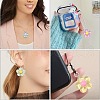 60Pcs 6 Colors Translucent Resin Pendants RESI-CJ0003-61-7