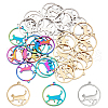 DICOSMETIC 30Pcs 3 Colors 304 Stainless Steel Pendants STAS-DC0012-13-1