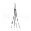 Tibetan Style Alloy Tassel Big Pendants FIND-E037-01AS-1